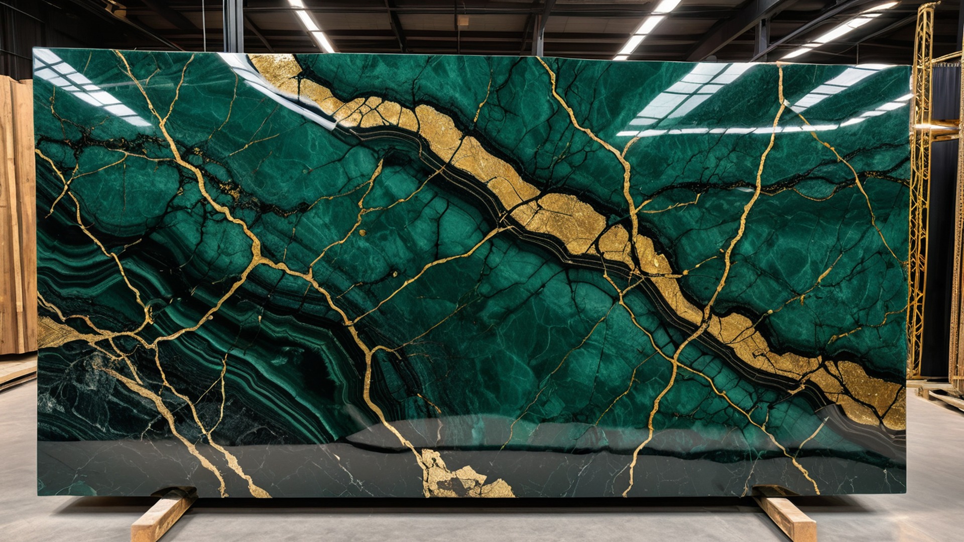 Exotic stone slab selection reference